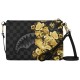 SPRAYGROUND GOLD FLORAL REMIX CROSSBODY POUCHETTE Μαύρο